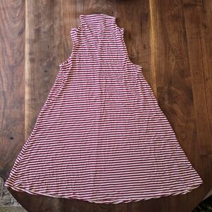 Soprano Red and White Striped Women's Dress